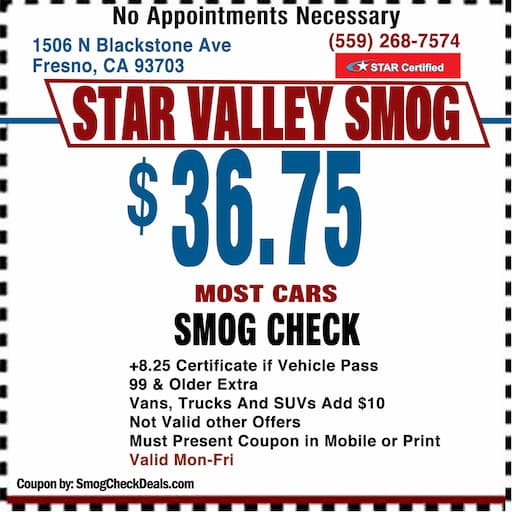 Smog Check Coupon